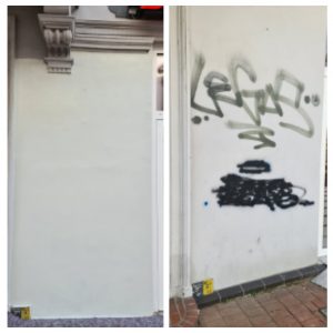 Graffitientfernung in der Gebäudereinigung, Graffitie entfernen